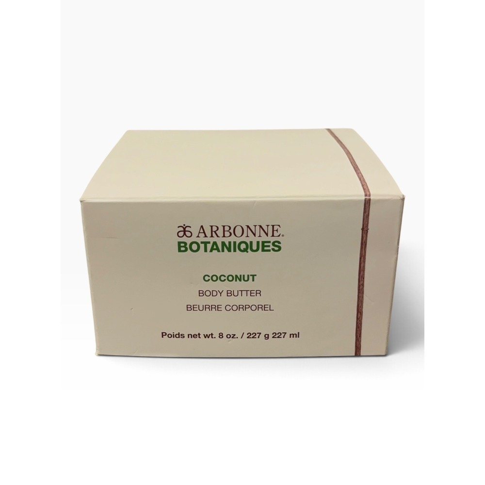 Arbonne Botaniques Coconut Body Butter 8 oz 227g Moisturizer New in Box